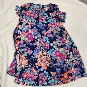 Voll Style Floral Multicolor Dress
